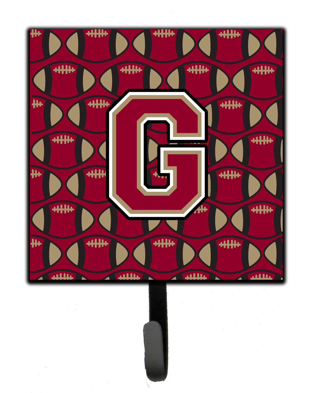 Letter G Football Garnet and Gold Leash or Key Holder CJ1078-GSH4 by Caroline's Treasures