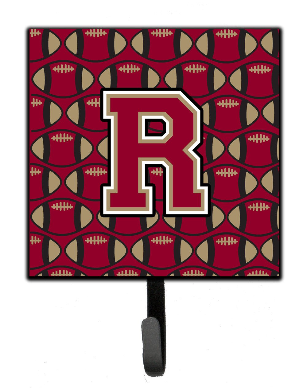 Letter R Football Garnet and Gold Leash or Key Holder CJ1078-RSH4 by Caroline's Treasures