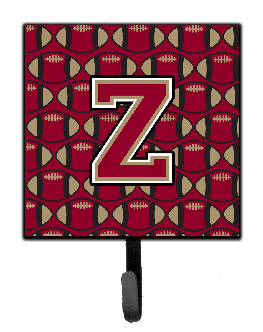 Letter Z Football Garnet and Gold Leash or Key Holder CJ1078-ZSH4 by Caroline's Treasures