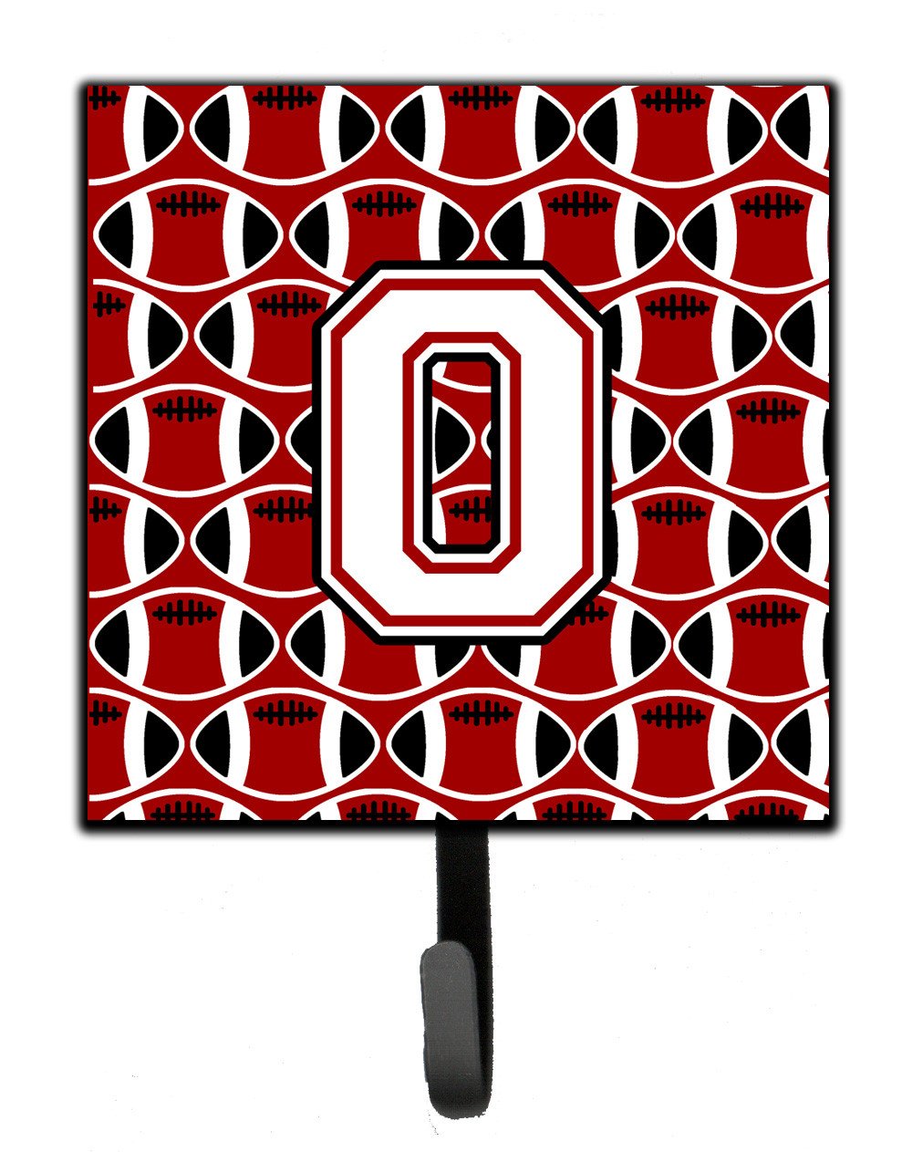 Letter O Football Cardinal and White Leash or Key Holder CJ1082-OSH4 by Caroline's Treasures