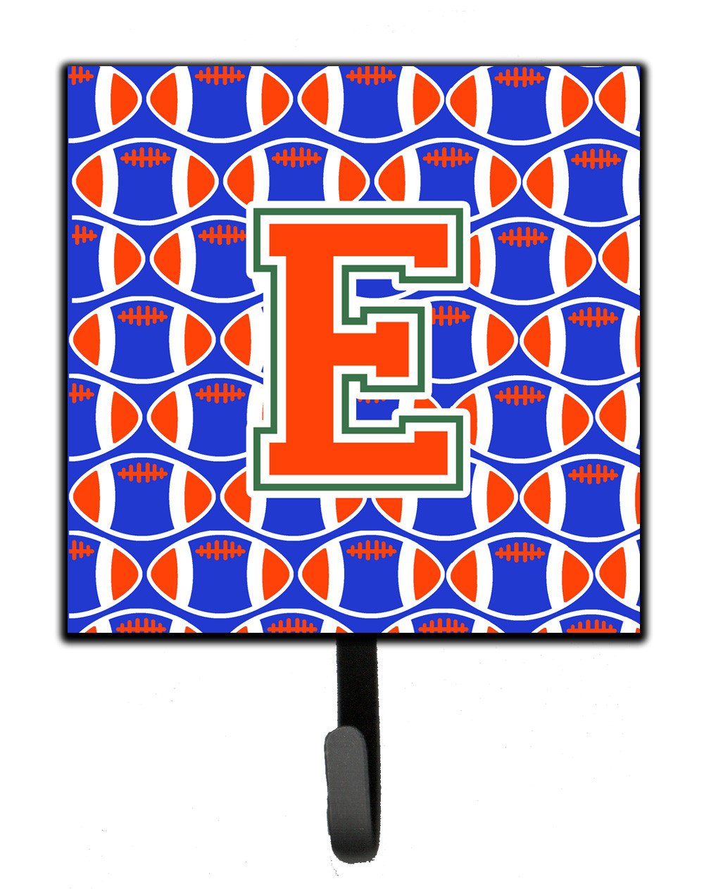 Letter E Football Green, Blue and Orange Leash or Key Holder CJ1083-ESH4 by Caroline's Treasures