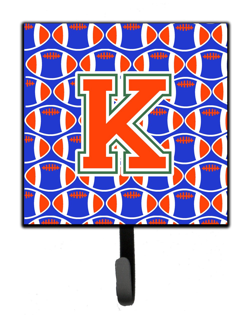 Letter K Football Green, Blue and Orange Leash or Key Holder CJ1083-KSH4 by Caroline&#39;s Treasures