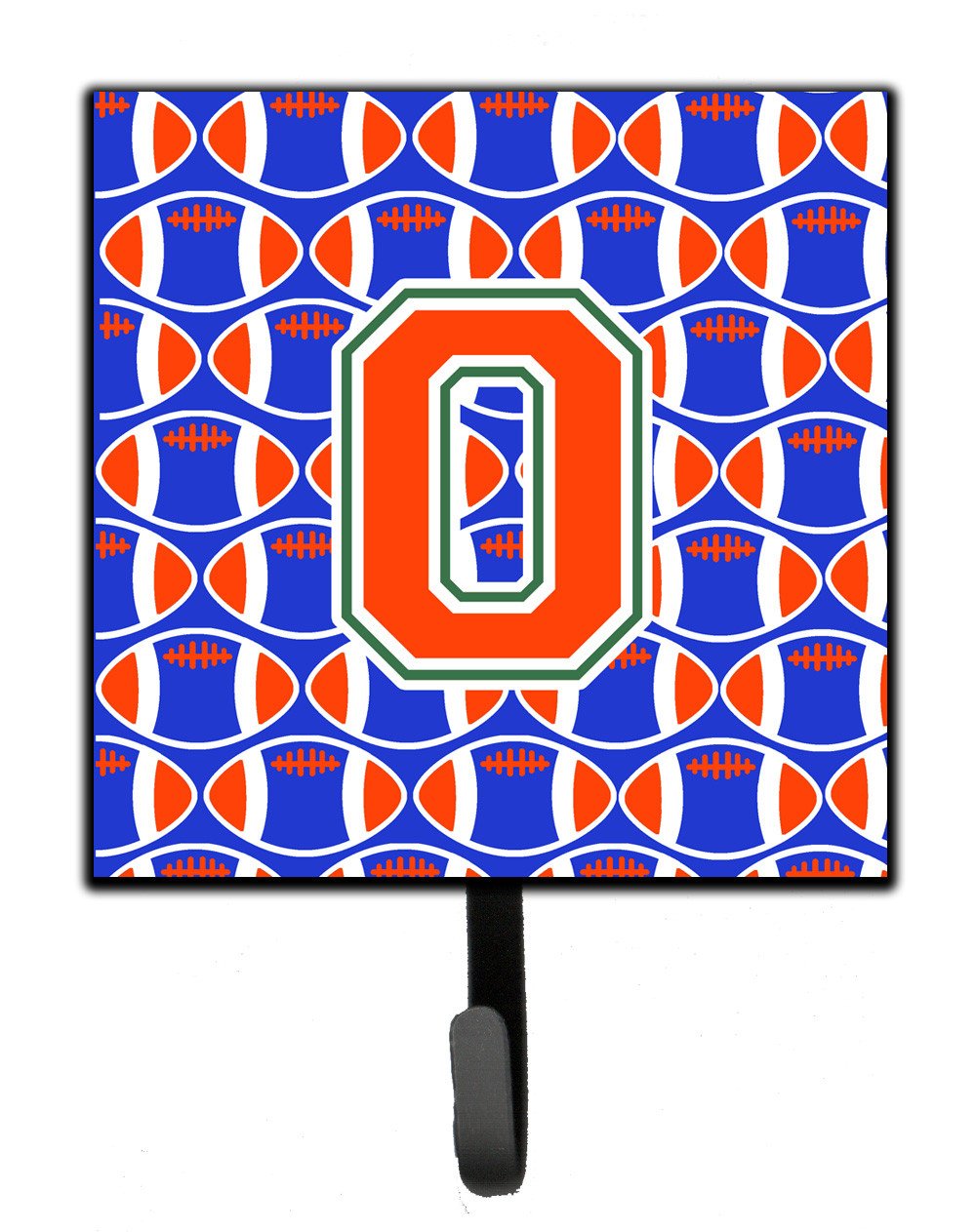 Letter O Football Green, Blue and Orange Leash or Key Holder CJ1083-OSH4 by Caroline's Treasures