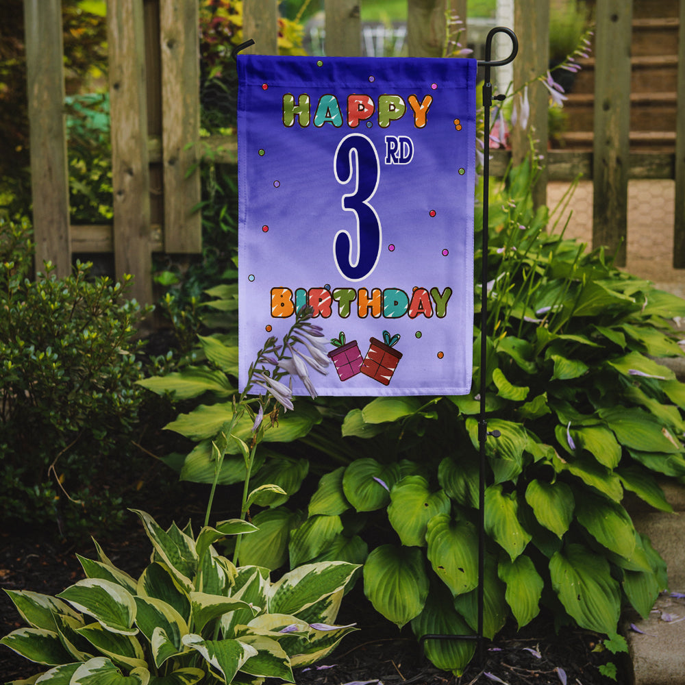 Happy 3rd Birthday Flag Garden Size  the-store.com.