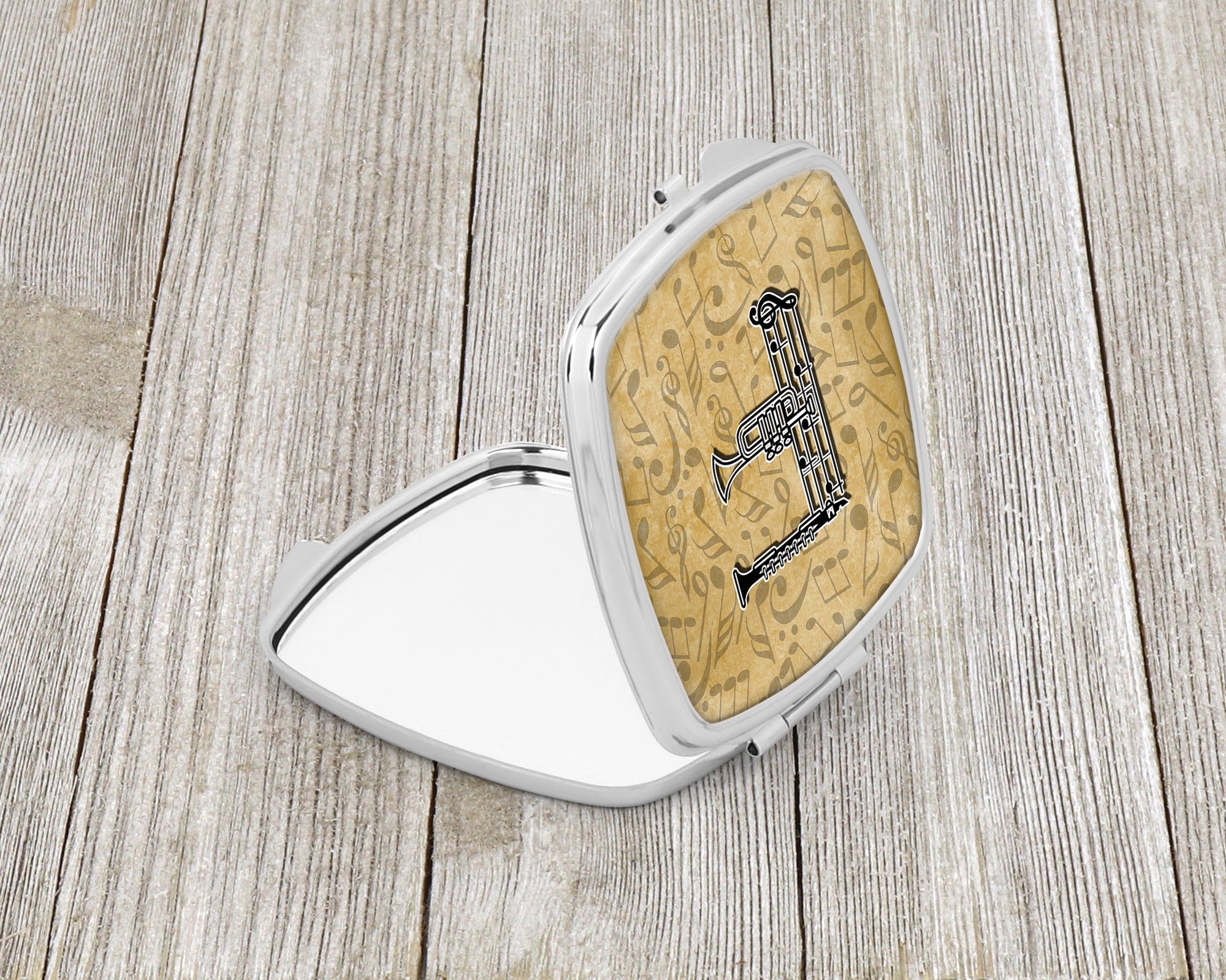 Letter F Musical Instrument Alphabet Compact Mirror CJ2004-FSCM  the-store.com.