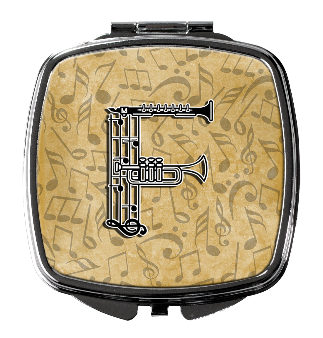 Letter F Musical Instrument Alphabet Compact Mirror CJ2004-FSCM  the-store.com.