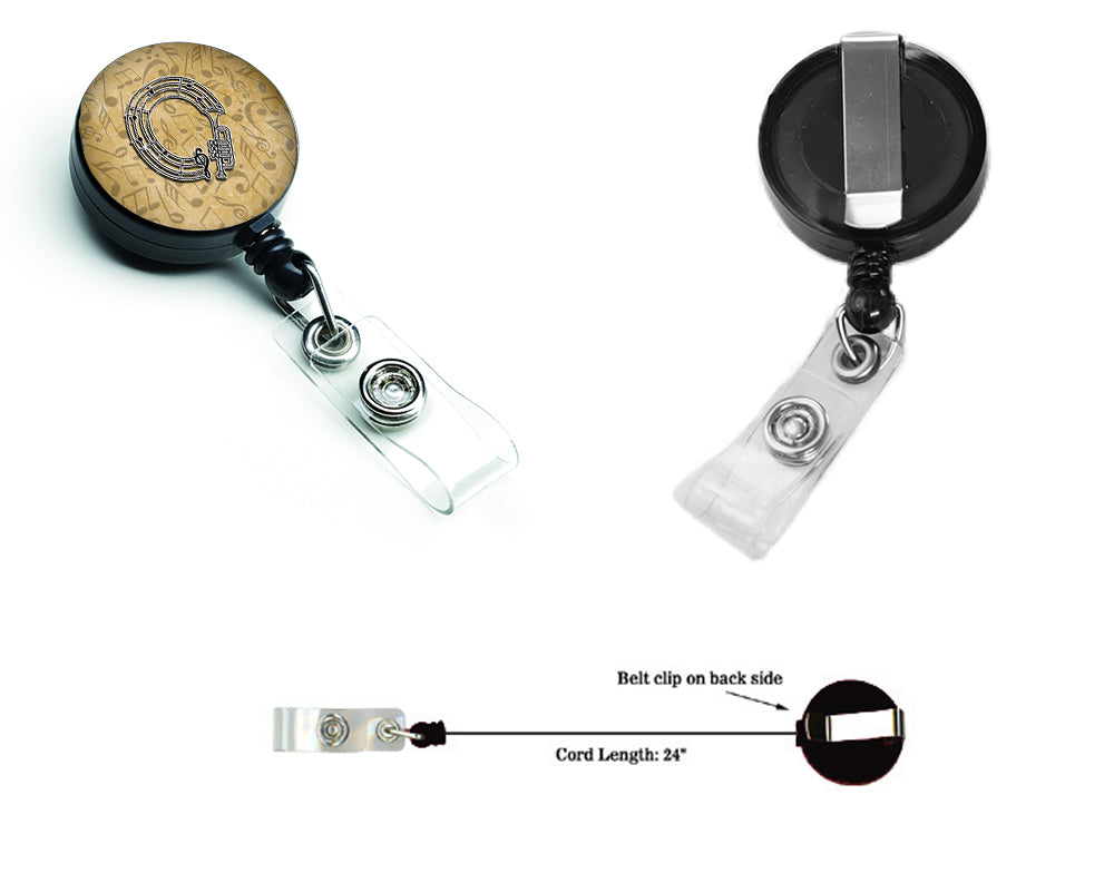 Letter O Musical Instrument Alphabet Retractable Badge Reel CJ2004-OBR  the-store.com.