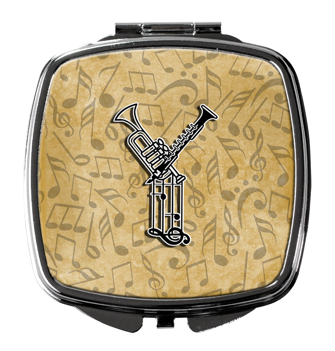 Letter Y Musical Instrument Alphabet Compact Mirror CJ2004-YSCM  the-store.com.