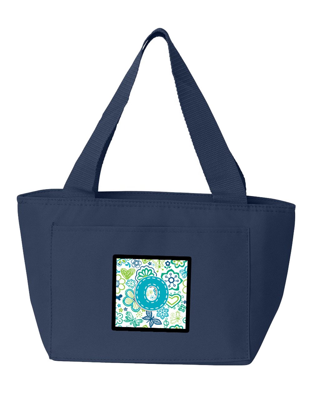 Letter O Flowers and Butterflies Teal Blue Lunch Bag CJ2006-ONA-8808 by Caroline's Treasures