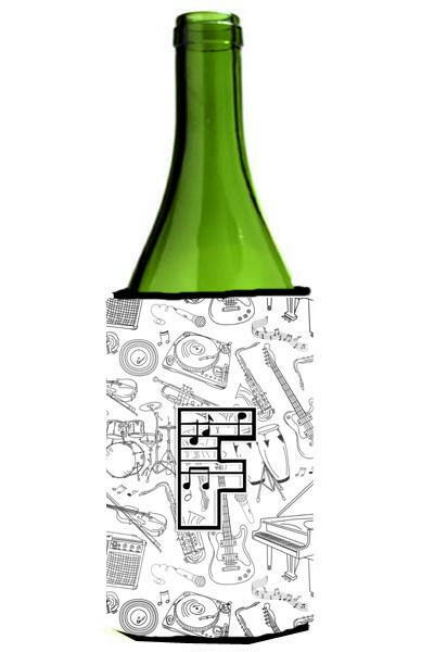 Letter F Musical Note Letters Wine Bottle Beverage Insulator Hugger CJ2007-FLITERK by Caroline's Treasures