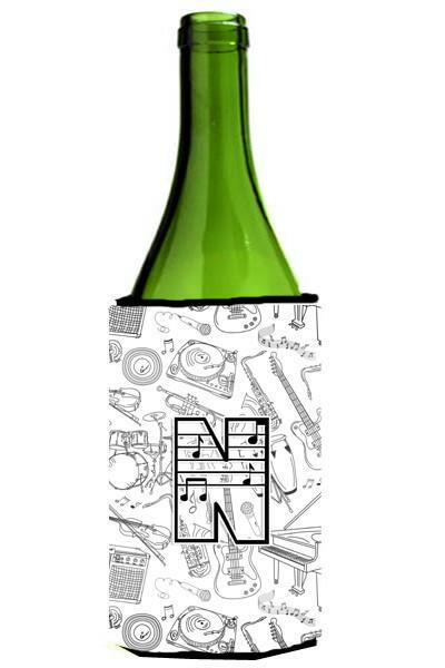 Letter N Musical Note Letters Wine Bottle Beverage Insulator Hugger CJ2007-NLITERK by Caroline's Treasures