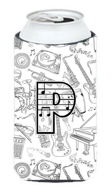 Letter P Musical Note Letters Tall Boy Beverage Insulator Hugger CJ2007-PTBC by Caroline's Treasures