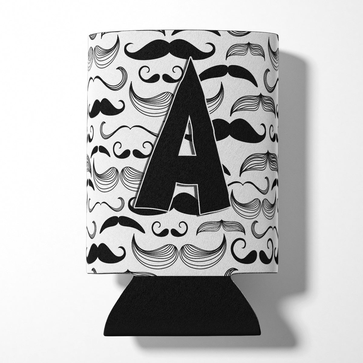 Letter A Moustache Initial Can or Bottle Hugger CJ2009-ACC.