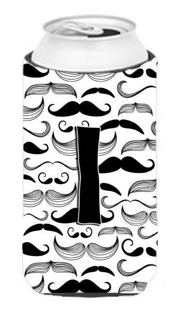 Letter I Moustache Initial Tall Boy Beverage Insulator Hugger CJ2009-ITBC by Caroline's Treasures