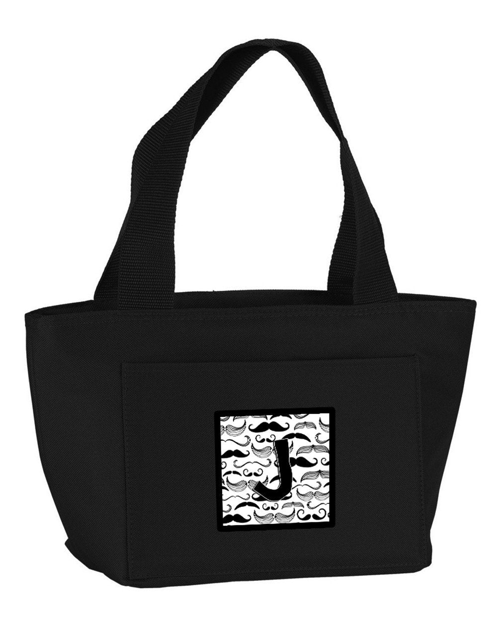 Letter J Moustache Initial Lunch Bag CJ2009-JBK-8808 by Caroline's Treasures