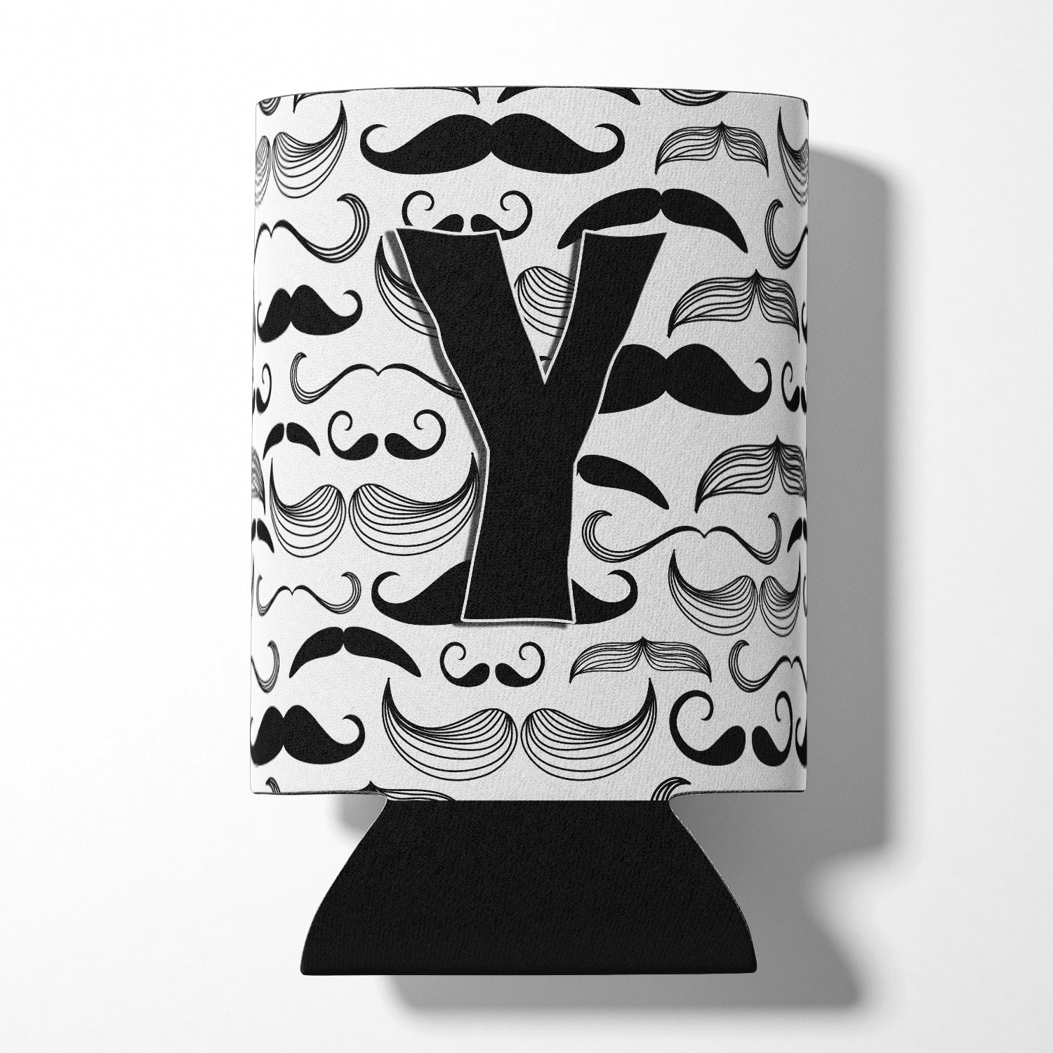 Letter Y Moustache Initial Can or Bottle Hugger CJ2009-YCC.