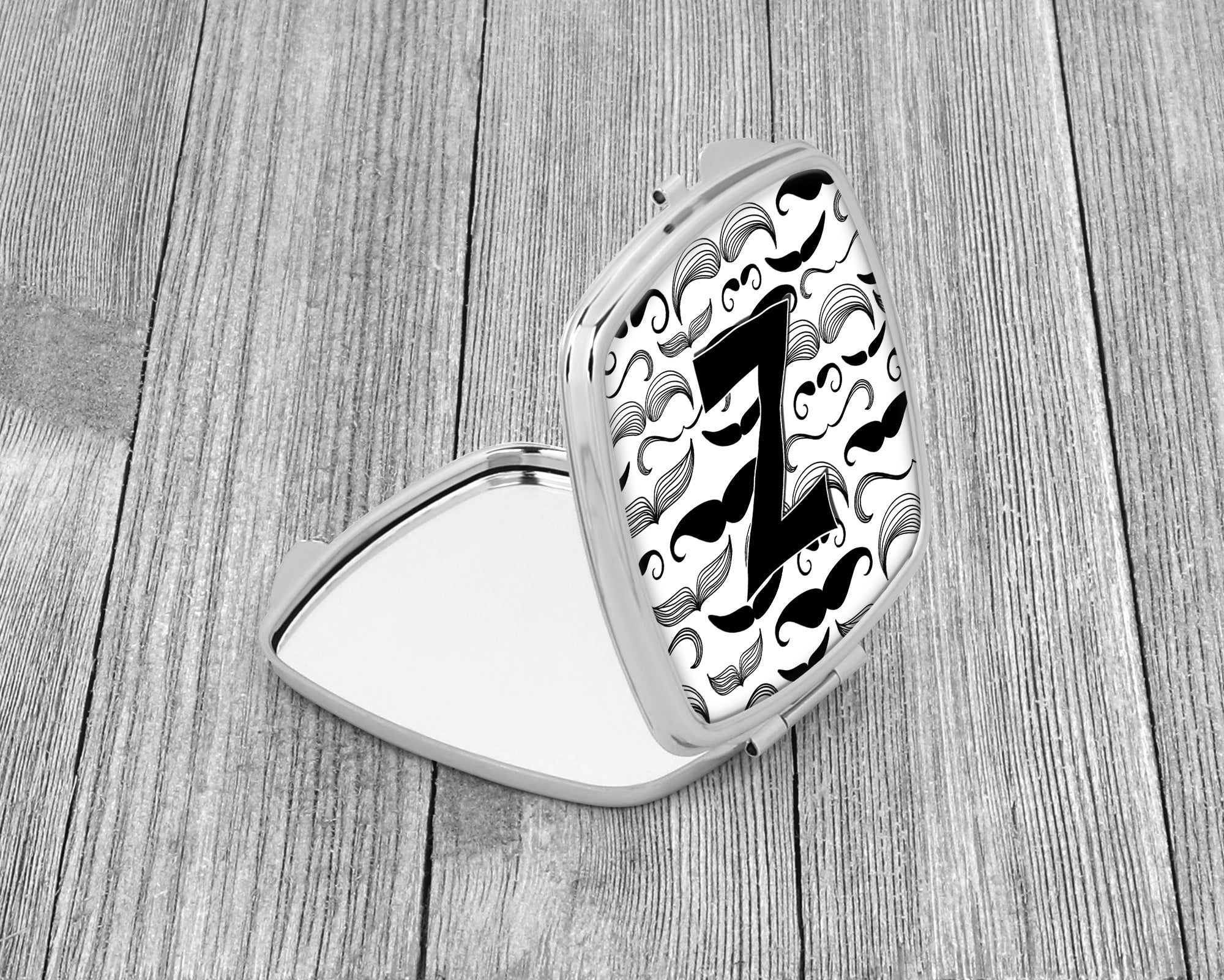 Letter Z Moustache Initial Compact Mirror CJ2009-ZSCM  the-store.com.