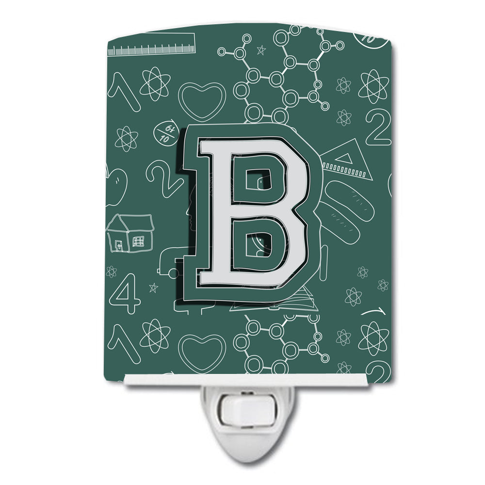 Letter B Back to School Initial Ceramic Night Light CJ2010-BCNL - the-store.com