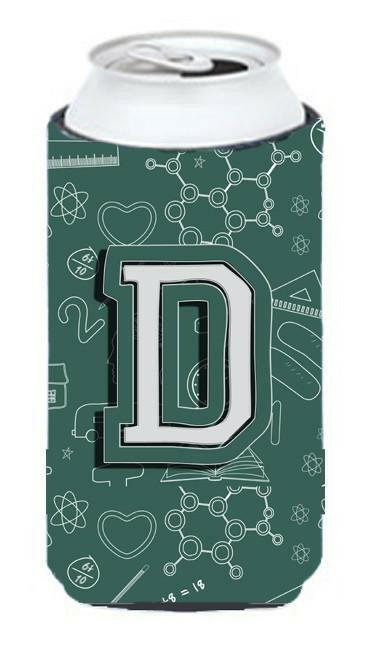 Letter D Back to School Initial Tall Boy Beverage Insulator Hugger CJ2010-DTBC by Caroline's Treasures