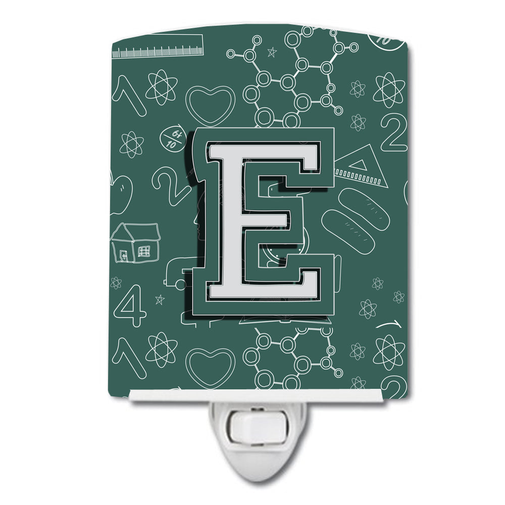 Letter E Back to School Initial Ceramic Night Light CJ2010-ECNL - the-store.com