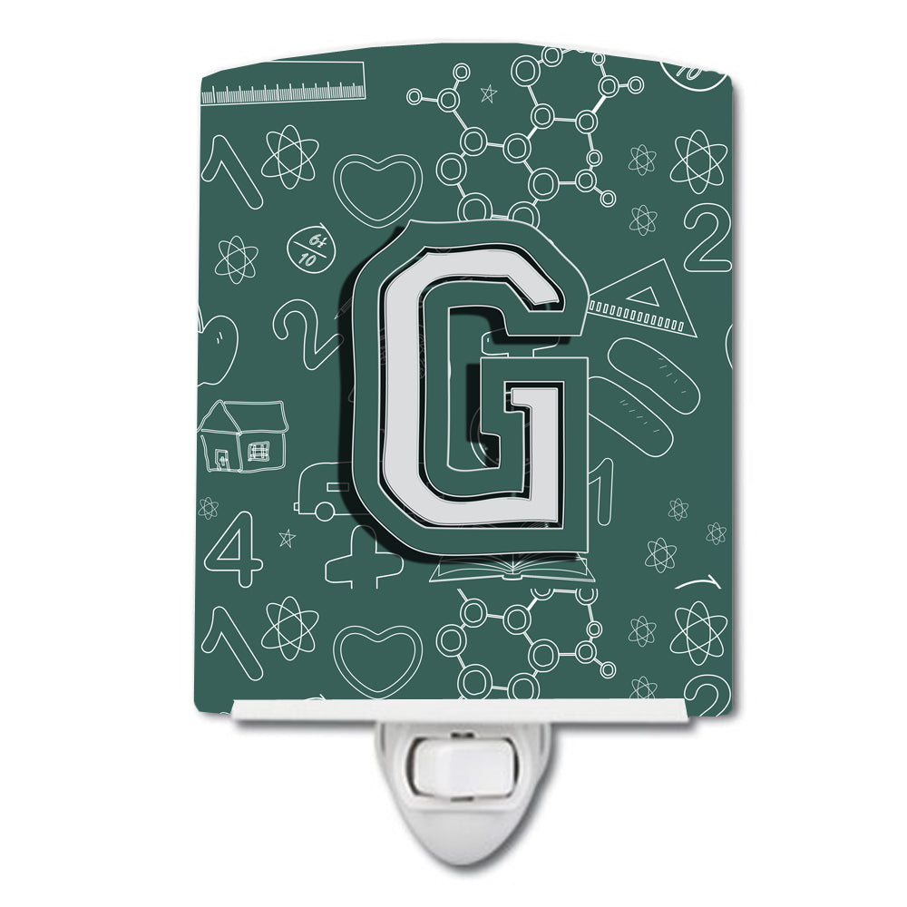 Letter G Back to School Initial Ceramic Night Light CJ2010-GCNL - the-store.com