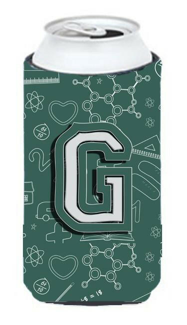 Letter G Back to School Initial Tall Boy Beverage Insulator Hugger CJ2010-GTBC by Caroline's Treasures