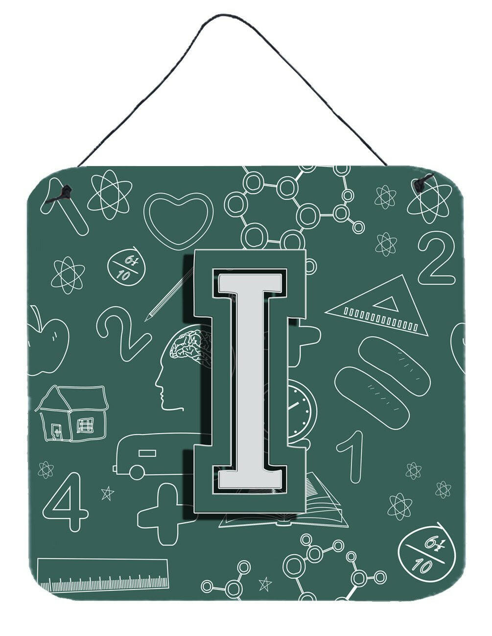 Letter I Back to School Initial Wall or Door Hanging Prints CJ2010-IDS66 by Caroline's Treasures