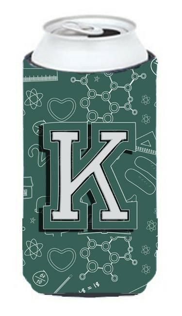 Letter K Back to School Initial Tall Boy Beverage Insulator Hugger CJ2010-KTBC by Caroline's Treasures