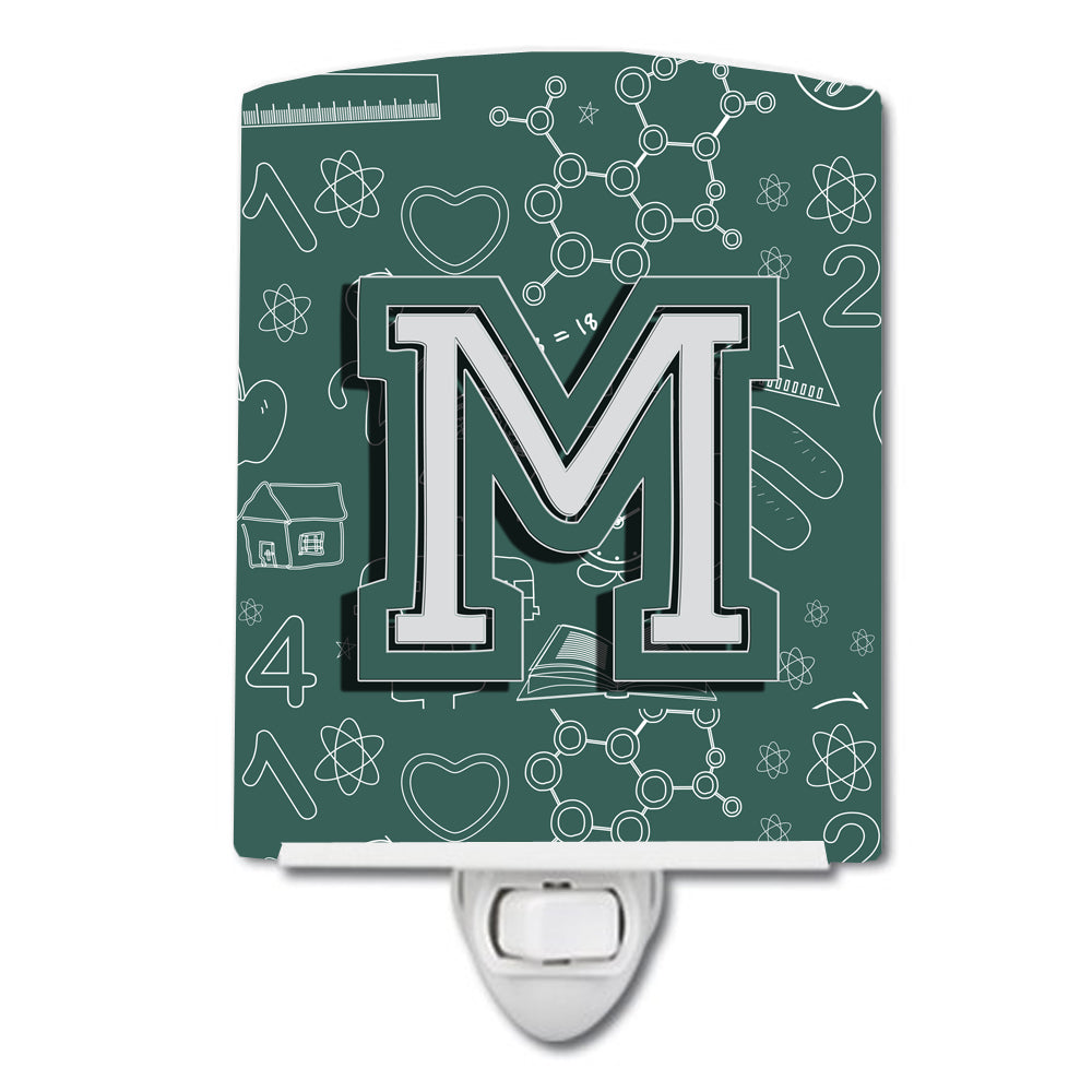 Letter M Back to School Initial Ceramic Night Light CJ2010-MCNL - the-store.com