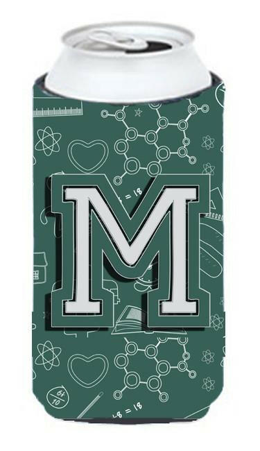 Letter M Back to School Initial Tall Boy Beverage Insulator Hugger CJ2010-MTBC by Caroline's Treasures