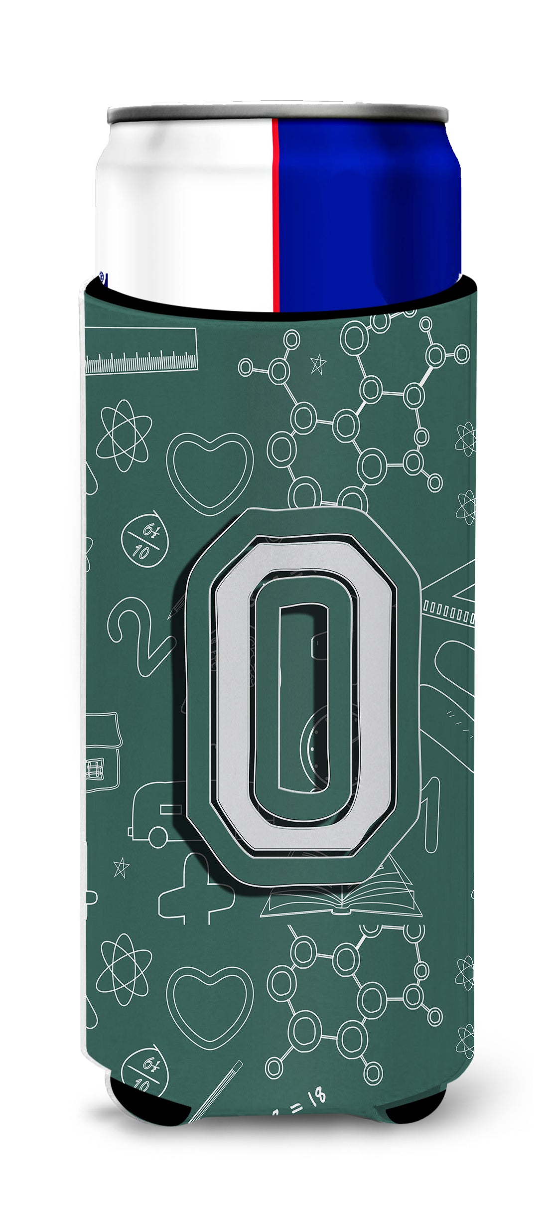 Letter O Back to School Initial Ultra Beverage Insulators for slim cans CJ2010-OMUK.