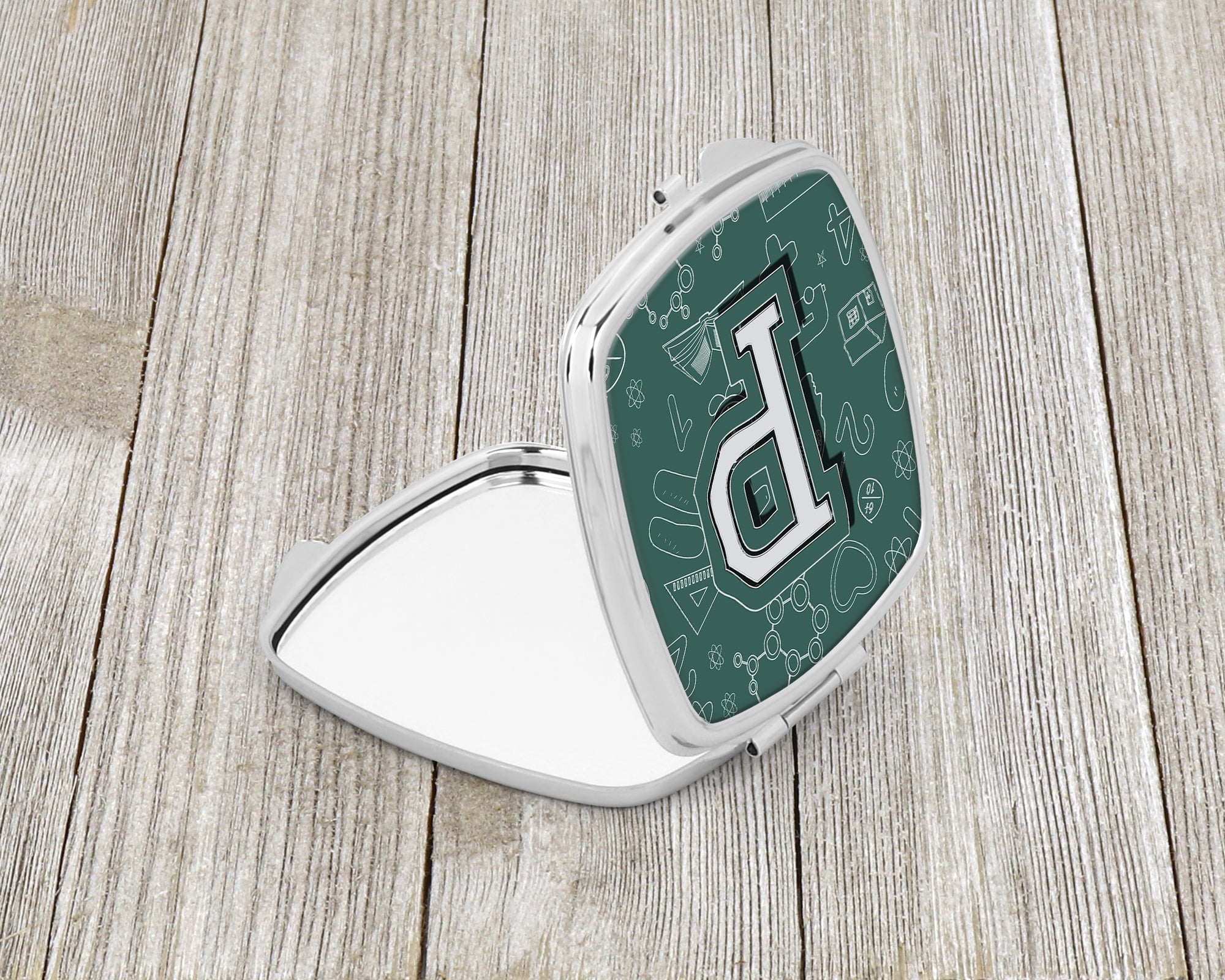 Letter P Back to School Initial Compact Mirror CJ2010-PSCM  the-store.com.