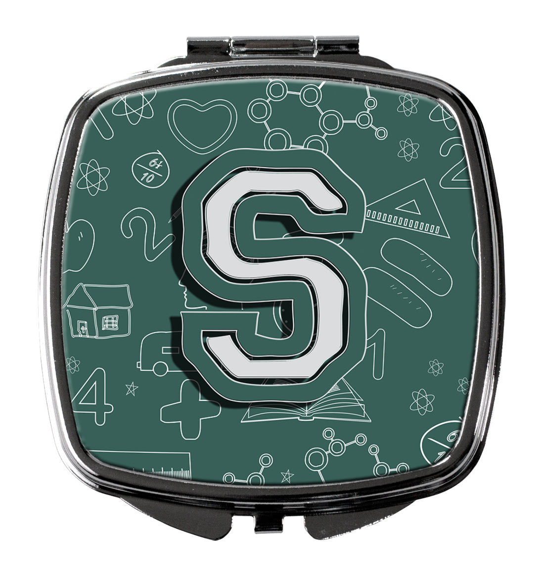 Letter S Back to School Initial Compact Mirror CJ2010-SSCM  the-store.com.