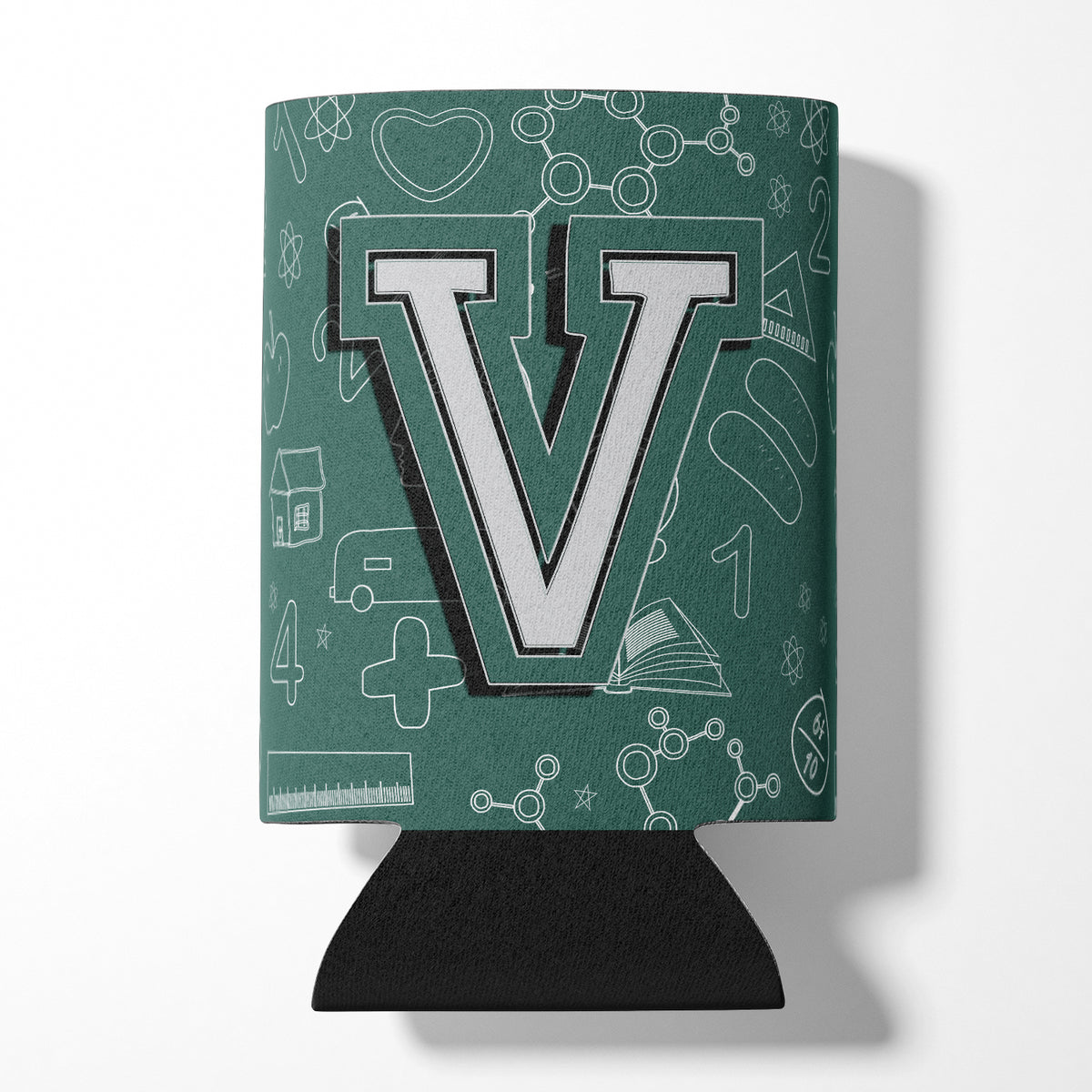 Letter V Back to School Initial Can or Bottle Hugger CJ2010-VCC.