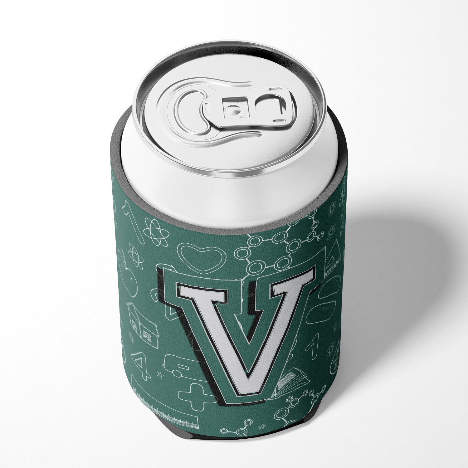 Letter V Back to School Initial Can or Bottle Hugger CJ2010-VCC.