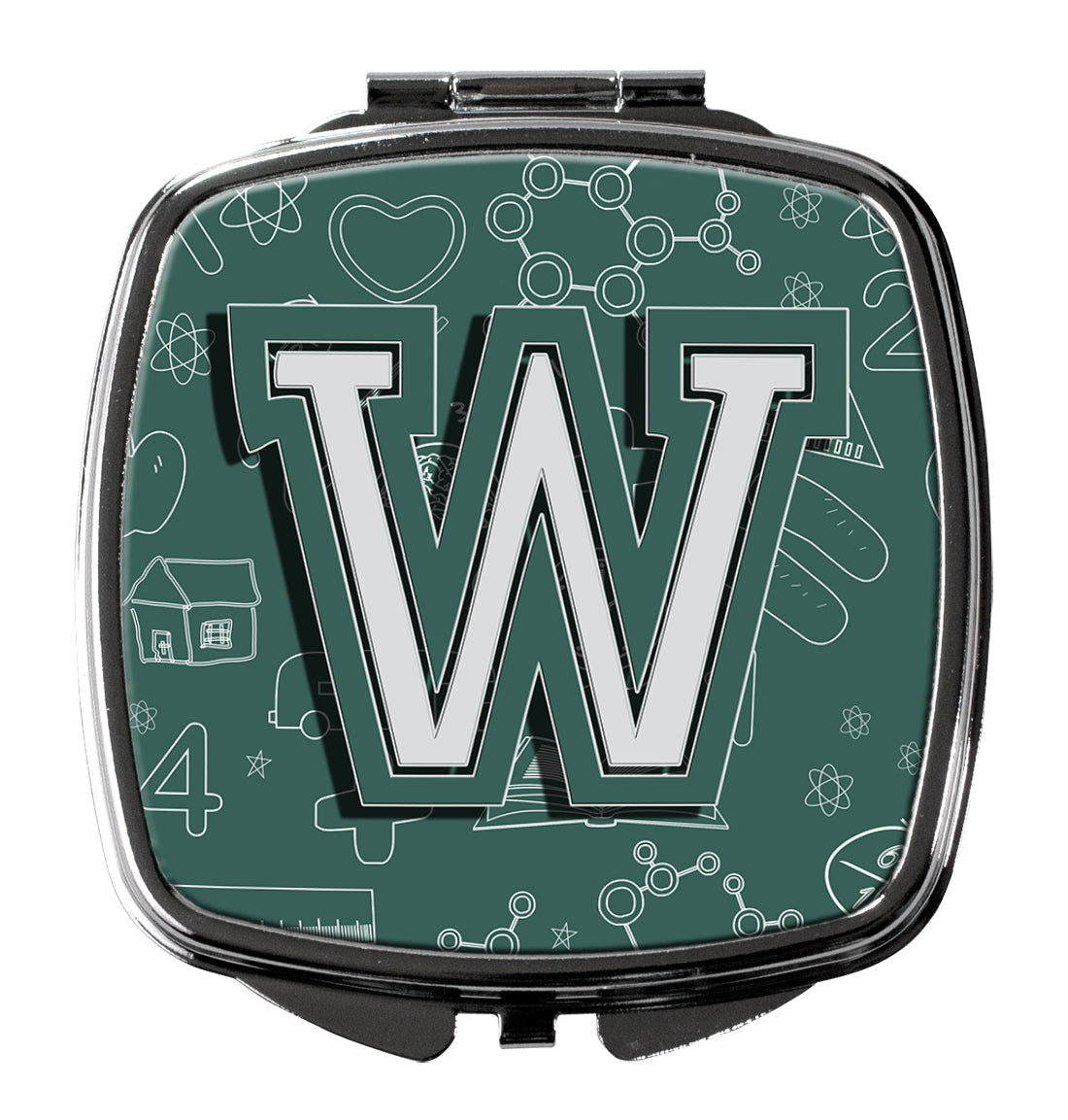 Letter W Back to School Initial Compact Mirror CJ2010-WSCM  the-store.com.