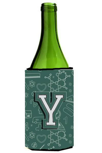 Letter Y Back to School Initial Wine Bottle Beverage Insulator Hugger CJ2010-YLITERK by Caroline's Treasures