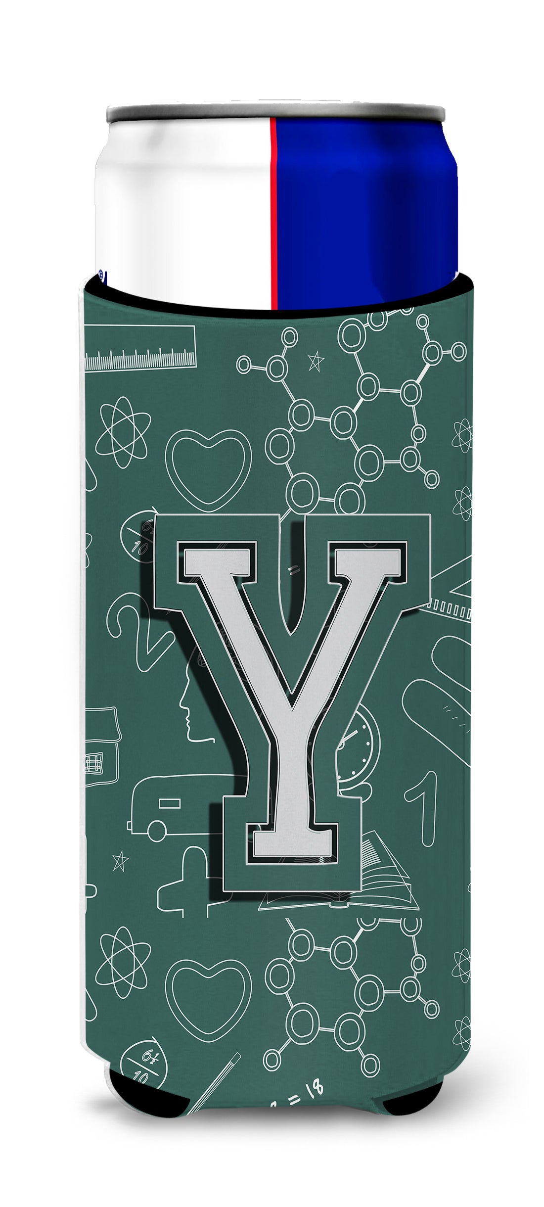 Letter Y Back to School Initial Ultra Beverage Insulators for slim cans CJ2010-YMUK.