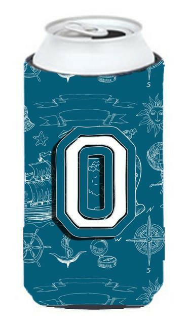 Letter O Sea Doodles Initial Alphabet Tall Boy Beverage Insulator Hugger CJ2014-OTBC by Caroline's Treasures