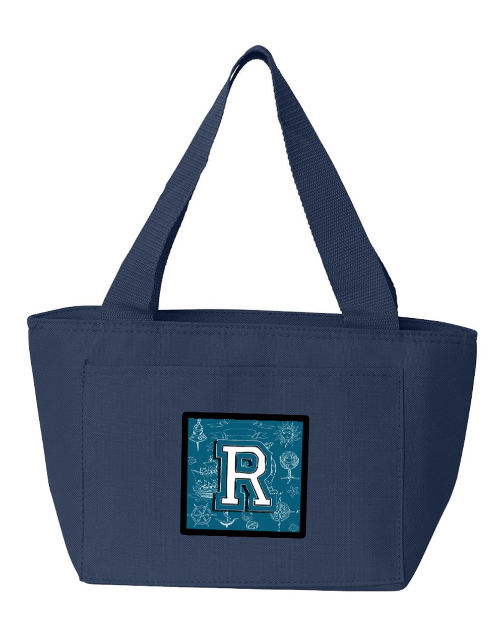 Letter R Sea Doodles Initial Alphabet Lunch Bag CJ2014-RNA-8808 by Caroline's Treasures