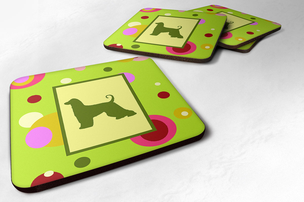 Set of 4 Afghan Hound Foam Coasters - the-store.com