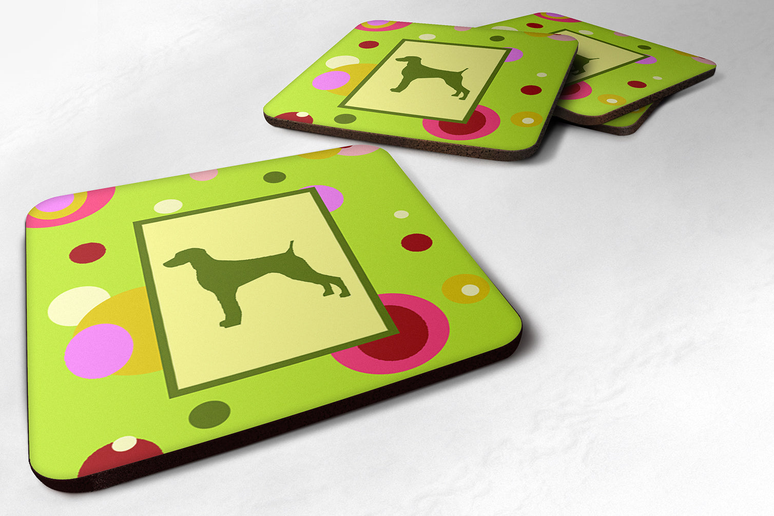 Set of 4 Weimaraner Foam Coasters - the-store.com