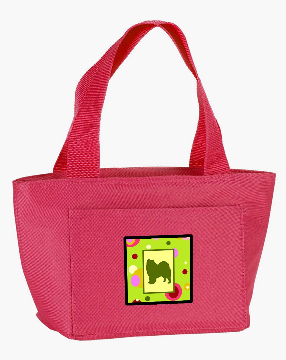 Lime Green Dots Samoyed Lunch Bag CK1093PK-8808 by Caroline's Treasures