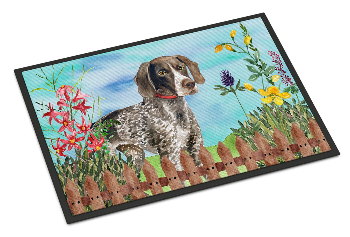 German Shorthaired Pointer Spring Indoor or Outdoor Mat 24x36 CK1203JMAT by Caroline&#39;s Treasures