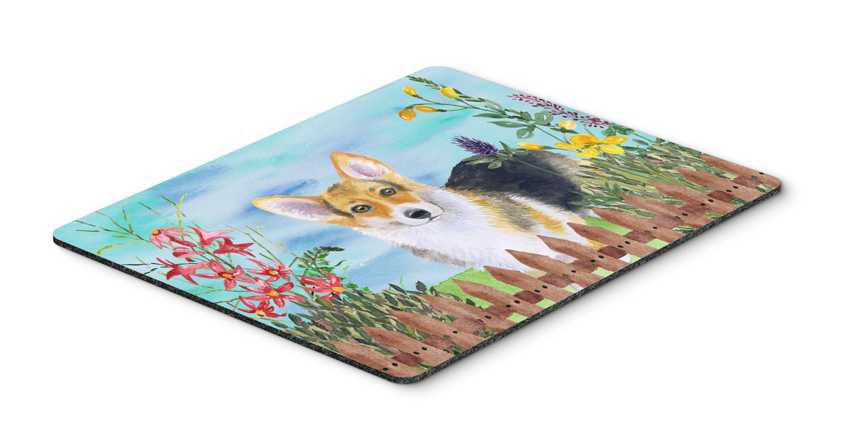 Pembroke Corgi Spring Mouse Pad, Hot Pad or Trivet CK1204MP by Caroline&#39;s Treasures