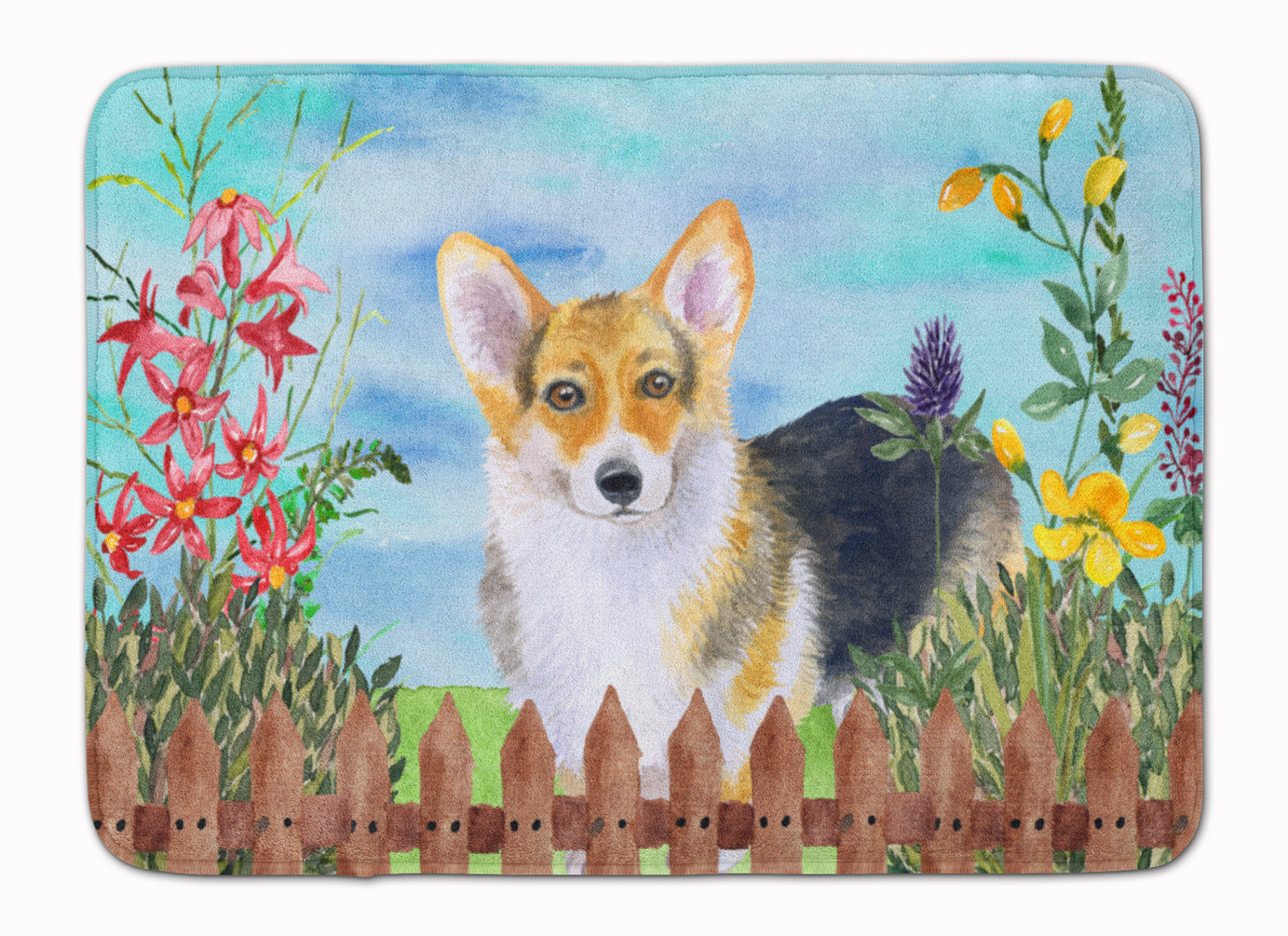 Pembroke Corgi Spring Machine Washable Memory Foam Mat CK1204RUG - the-store.com