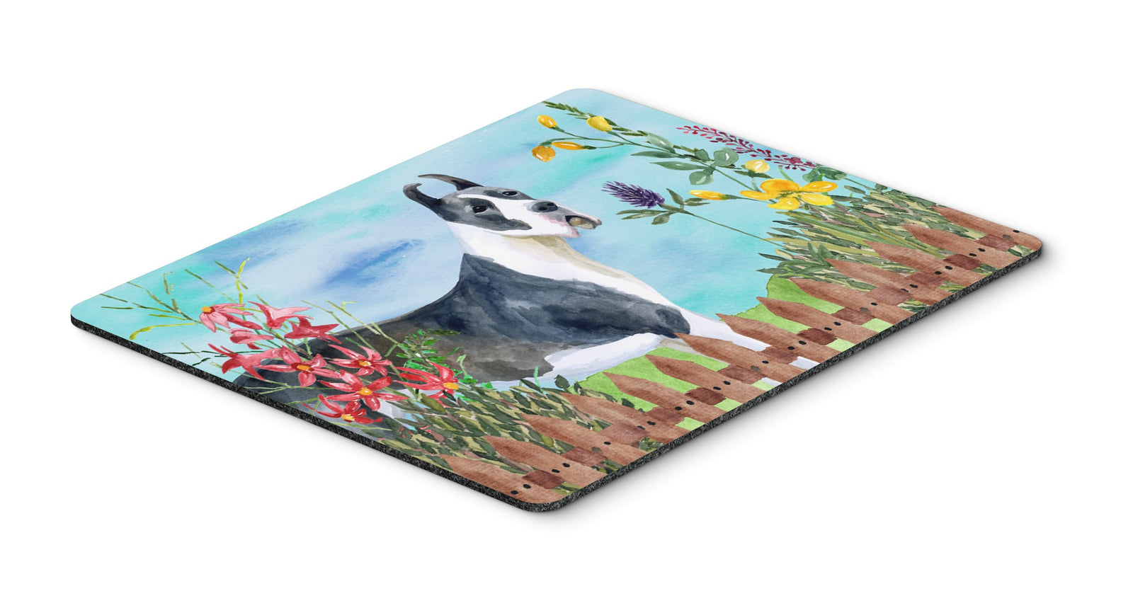 Harlequin Great Dane Spring Mouse Pad, Hot Pad or Trivet CK1205MP by Caroline's Treasures