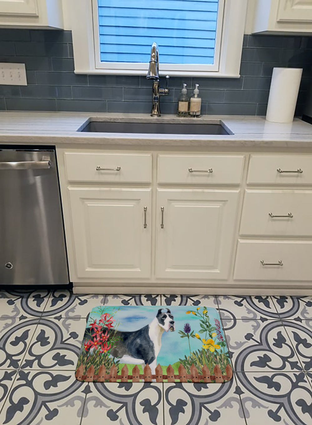 Harlequin Great Dane Spring Machine Washable Memory Foam Mat CK1205RUG - the-store.com