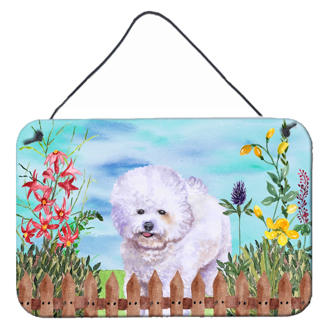 Bichon Frise Spring Wall or Door Hanging Prints CK1210DS812 by Caroline's Treasures