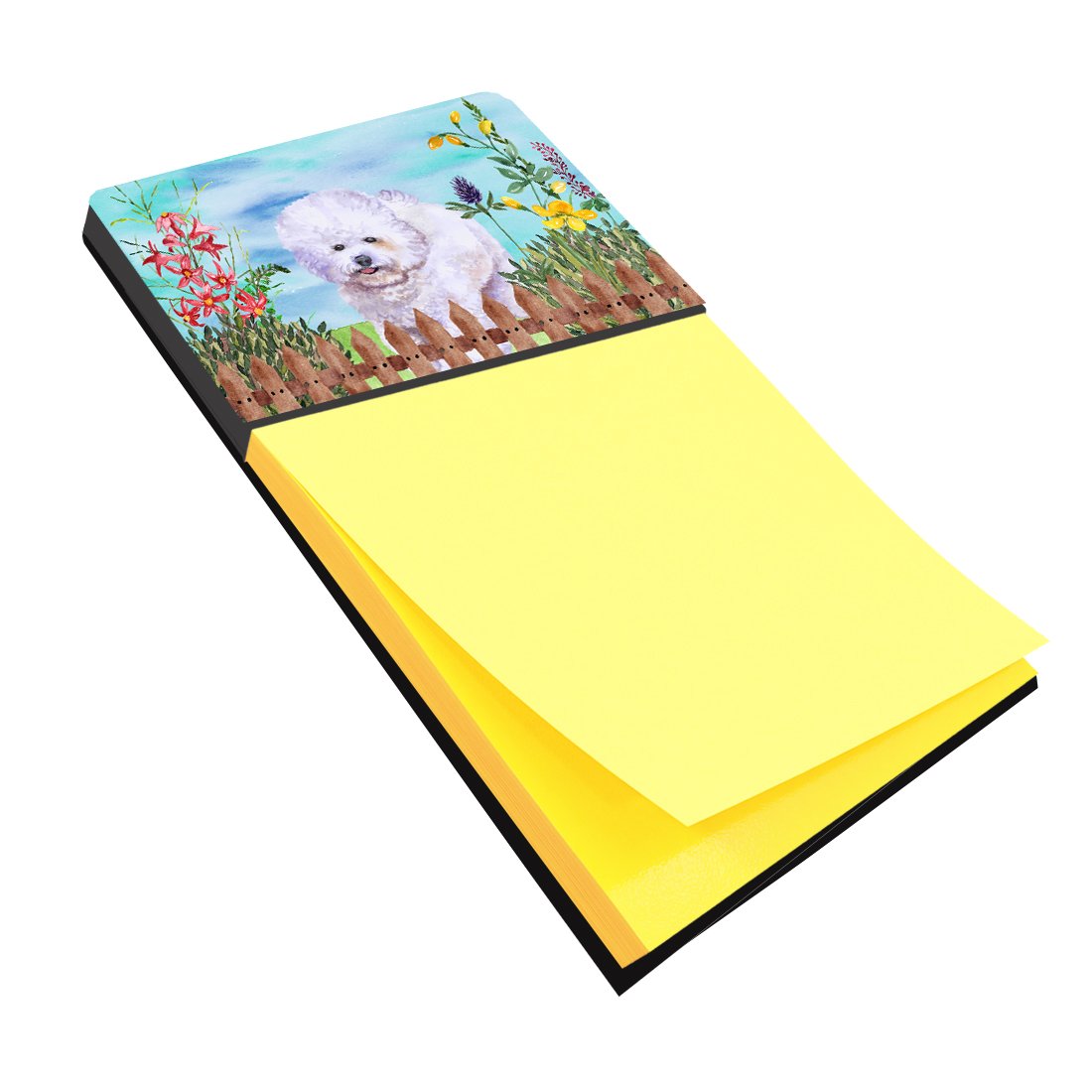 Bichon Frise Spring Sticky Note Holder CK1210SN by Caroline's Treasures